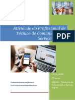 UFCD - 9204 - Atividade Do Profissional de Técnico de ComunicaÇão e ServiÇo Digital - Índice