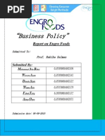 Report On Engro Foods