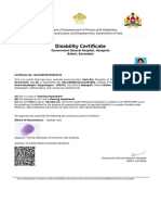 Disability Certificate