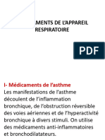 Chapitre 3 - Medicaments de L'Appareil Respiratoire