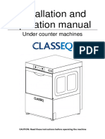 Classeq D500 Installation Operators Manual