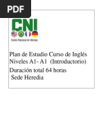 Plan de Estudio A1-A2 Sede Heredia