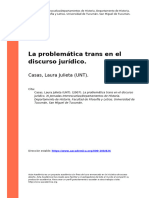 3 Casas, Laura Julieta (UNT) - (2007) - La Problemática Trans en El Discurso Jurídico