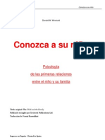 CONOZCA A SU NIÑO - Winnicott, Donald W