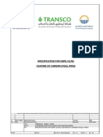 Specification For Hdpe (3lpe) Coating of Carbon Steel Pipes