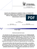 Objetos de Aprendizaje para La Formación Docente Orientado A Desarrollar Competencias para Ejercer El Pensamiento Crítico Con Énfasis en Habilidades Cognitivas