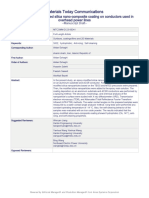 Materials Today Communications Anti-Icing Epoxy-Modified Silica Nano-Composite Coating On Conductors Used in Overhead Power Lines