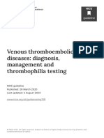 Venous Thromboembolic Diseases Diagnosis Management and Thrombophilia Testing PDF 66141847001797