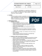 Estandar Preventivo Del Trabajo - Cambio de Luminarias