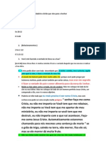 Características de Um Verdadeiro Cristão Que Vive para o Senhor