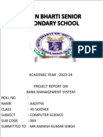 Aaditya Bank Project