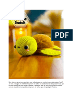 Tortue Mignonne Amigurumi PDF Patron Gratuit