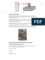 Pad Foundation Design Example Eurocode 2