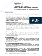 Support de Cours Comptetences Comportementales Et Sociales - Soft Skills