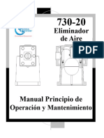 Eliminador de Aire Manual de Operación y Mantenamiento 730-20