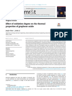 Effect of Oxidation Degree On The Thermal Properties of Graphene Oxide