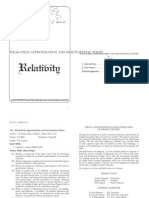 Relativity: Weak-Field Approximation and Gravitational Waves