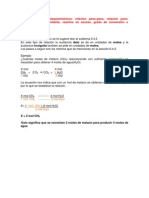 4.3.2. Cálculos Estequiométricos B Relación Peso - Peso, Relación Peso-Volumen