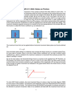 Notes On Friction