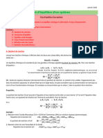 ACIDE BASE Equilibre D'un Systeme Janvier 2004