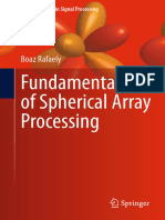 Fundamentals of Spherical Array Processing: Boaz Rafaely