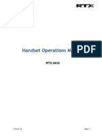 RTX8630 Handset - Manual - Operations - v1.4