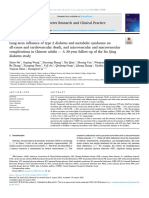 Long Term Influence of Type 2 Diabetes and Metabol