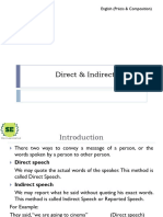 Direct Indirect Speech