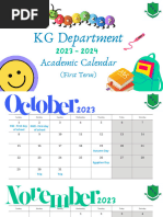 KG 23-24 Calendar 1st Term