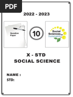 Namma Kalvi 10th Social Science One Word Worksheet em 215069