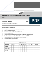 NCE 2023 French