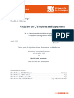 Histoire de L'électrocardiogramme: Thèse D'exercice