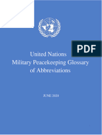 UN Mil - PK Glossary of Abbreviations 2020