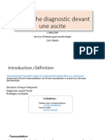 Démarche Diagnostic Devant Une Ascite PR L.MALLEM