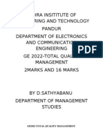 TQM 2marks and 16 Marks Sathya Banu D