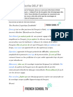 Production Écrite DELF B1 - PDF - French School TV