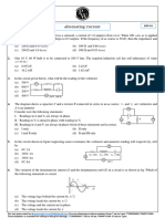 Alternating Current DPP-03 Rohit Sir (Prayas) - Alternating Current - DPP-03 - (Rohit Sir) - Prayas