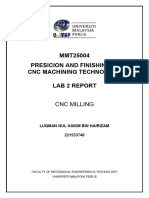 Lab Report 2 CNC Milling