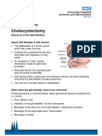 Cholecystectomy (Removal of The Gall Bladder)