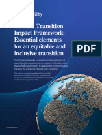 Climate Transition Impact Framework Essential Elements For An Equitable and Inclusive Transition