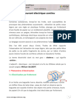 Electricite 01 Courant Electrique Et La Loi Des Noeuds - PDF