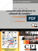 Elementos para Estructurar Un Comando de Campaña - Por Oswaldo Moreno