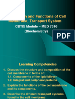 5 - Composition and Functions of Cell Membrane Transport Systems Lecture