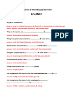 Eruption & Shedding MCQ