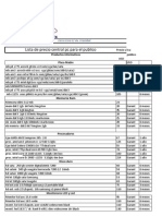 Lista de Precios Al Público, Central PC Informática 22 Octubre 2011