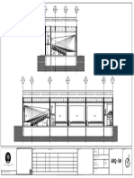 Corte Longitudinal y Transversal Edificio de Cines