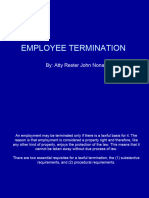 Topic Termination Law