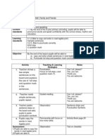 Daily Lesson Plan Theme Topic Focus Content Standards