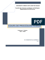 Cours de Procédure Pénale 2021-1