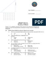 Pre Board Paper Physics SSC-II